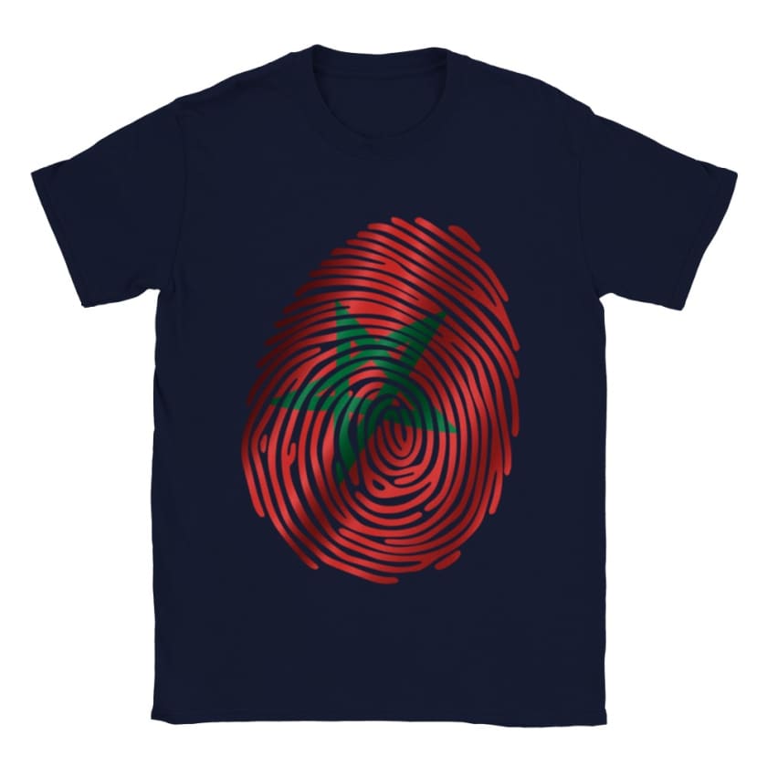 T-shirt Maroc empreinte digitale drapeau Marocain | Gelato