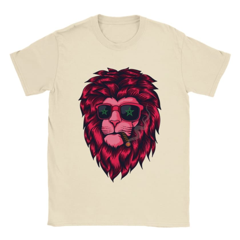 T-shirt Maroc Lion Marocain avec lunettes | Gelato