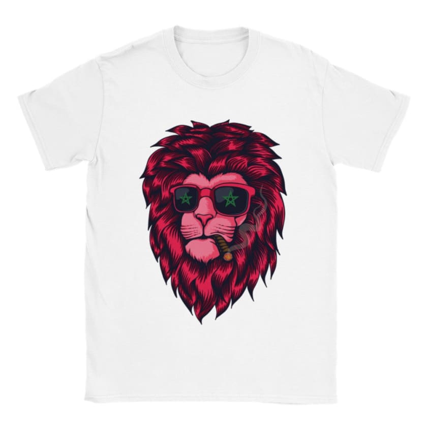 T-shirt Maroc Lion Marocain avec lunettes | Gelato