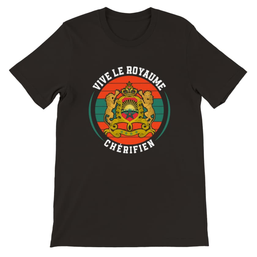 T-shirt Maroc vive le royaume chérifien - Noir / S - Print 