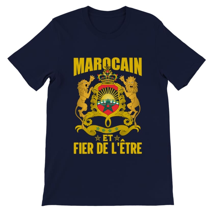 T-shirt Marocain et Fier de L’être - Bleu marine / S - Print