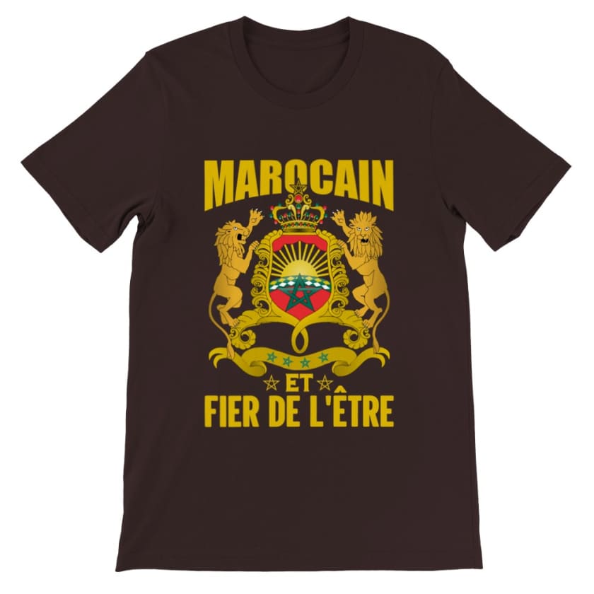 T-shirt Marocain et Fier de L’être - Marron / S - Print 