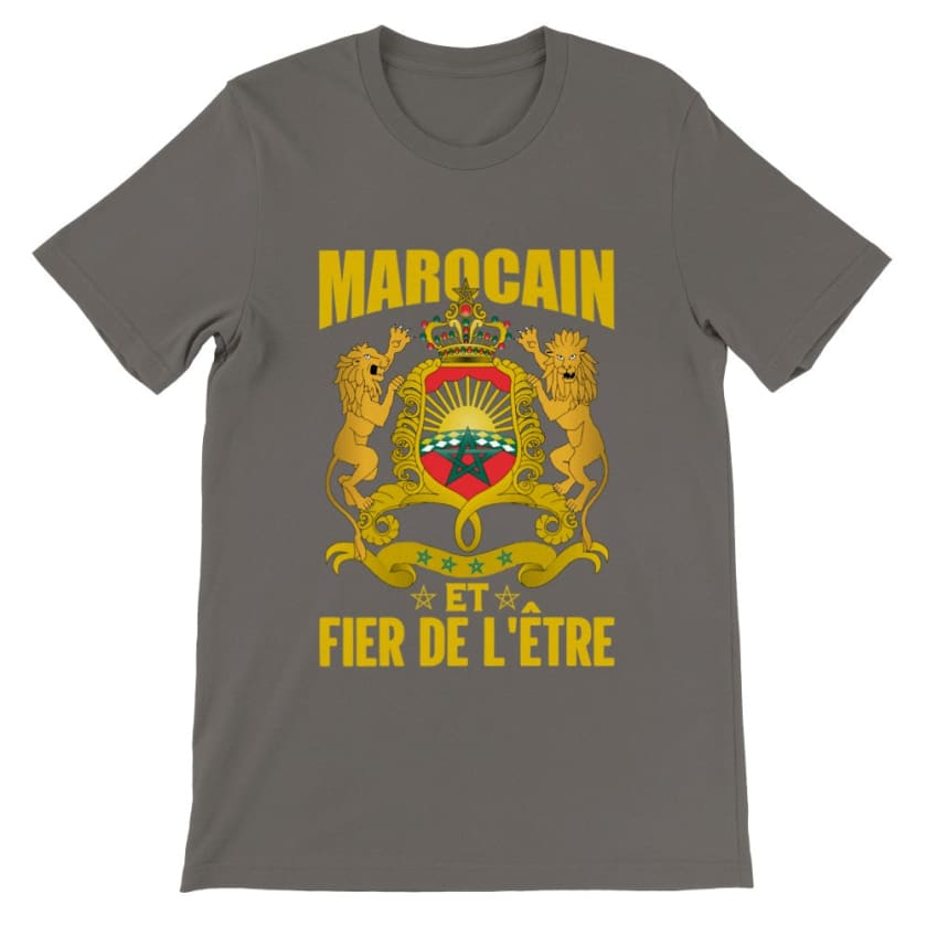 T-shirt Marocain et Fier de L’être - Asphalte / S - Print 