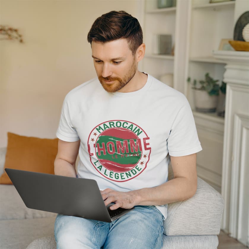 T-shirt Marocain l’homme le Mythe la légende - Print 