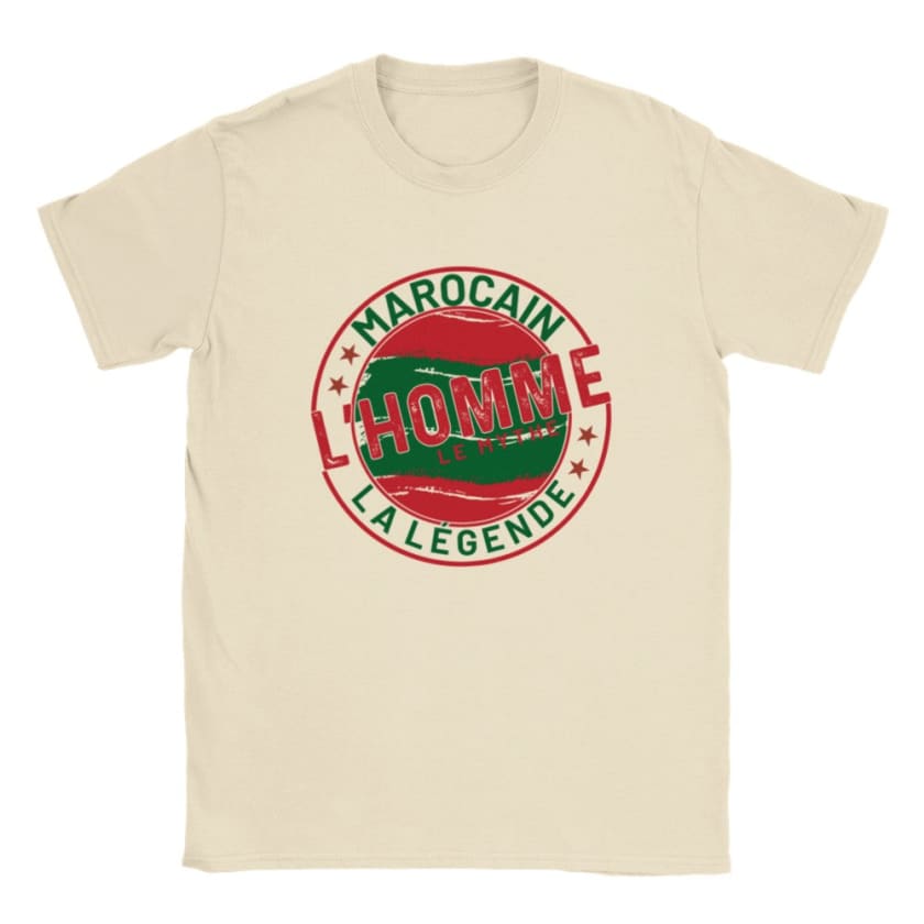 T-shirt Marocain l’homme le Mythe la légende - Naturel / S -