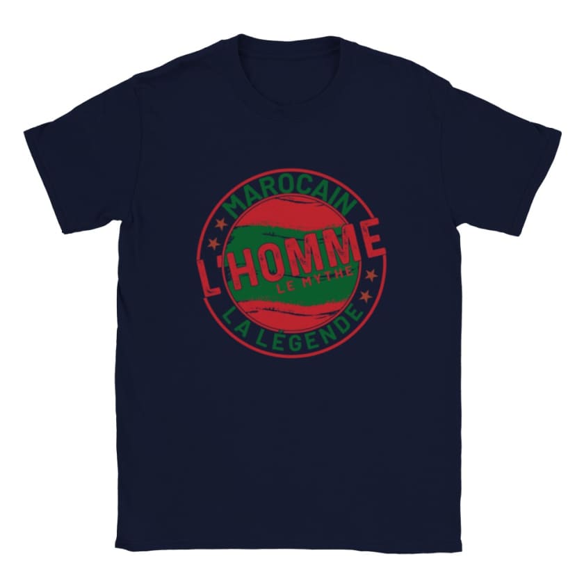 T-shirt Marocain l’homme le Mythe la légende - Bleu marine /