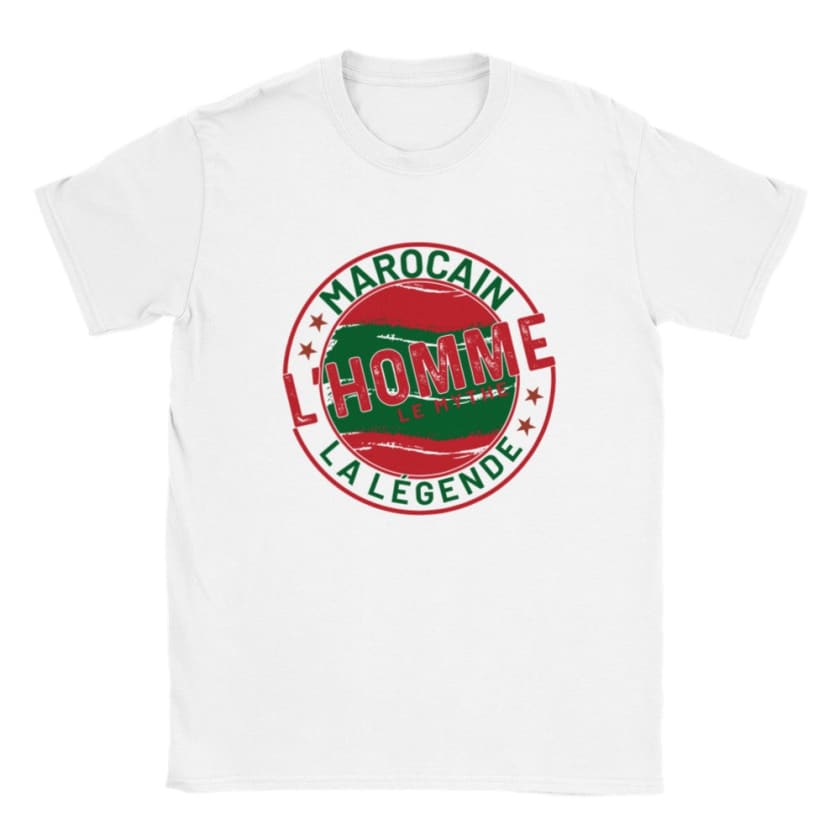 T-shirt Marocain l’homme le Mythe la légende - Blanc / S - 