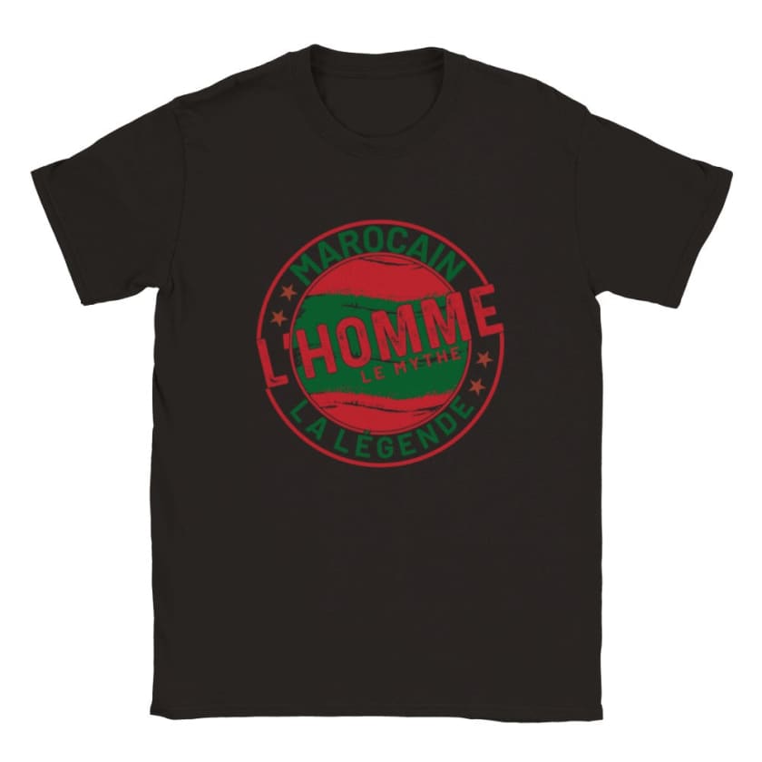 T-shirt Marocain l’homme le Mythe la légende - Noir / S - 