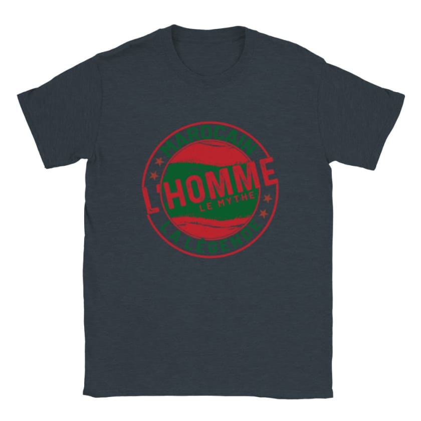 T-shirt Marocain l’homme le Mythe la légende - Bleu Marine 