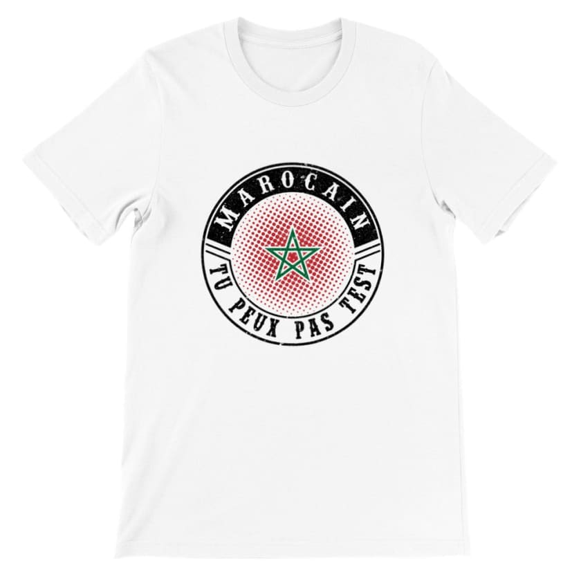T-shirt Marocain tu peux pas test | Gelato