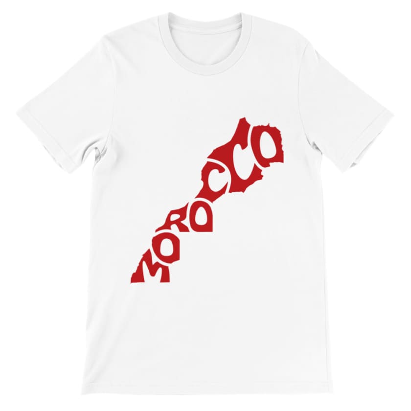 T shirt Marocco design Géo - Blanc / S - Print Material