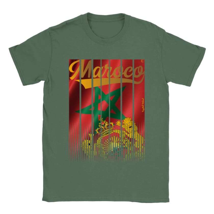 T-shirt Maroco drapeau Marocain logo Marque Maroco.co |