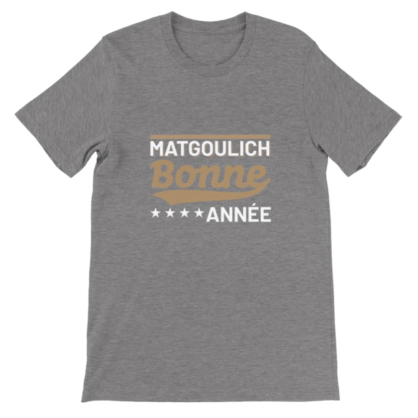 T-shirt Matgoulich Bonne année - Dark Gray Heather / S - 
