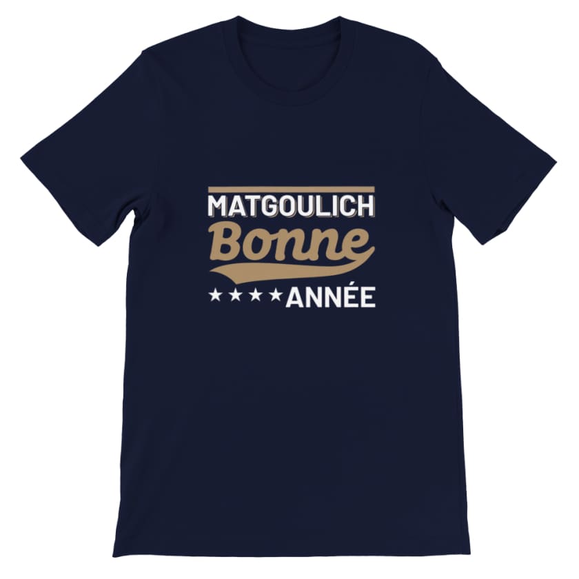 T-shirt Matgoulich Bonne année - Navy / S - Print Material