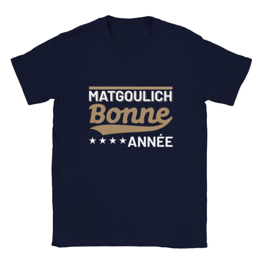 T-shirt matgoulich bonne année ما تقوليش بوناني - Bleu 