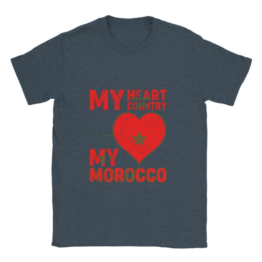 T-shirt Mon pays de cœur Mon Maroc - dark heather / S - 