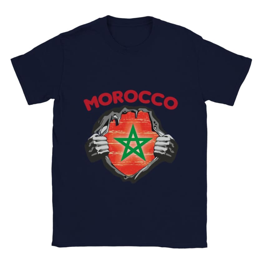 T-shirt Morocco drapeau du Maroc fierté marocaine héro