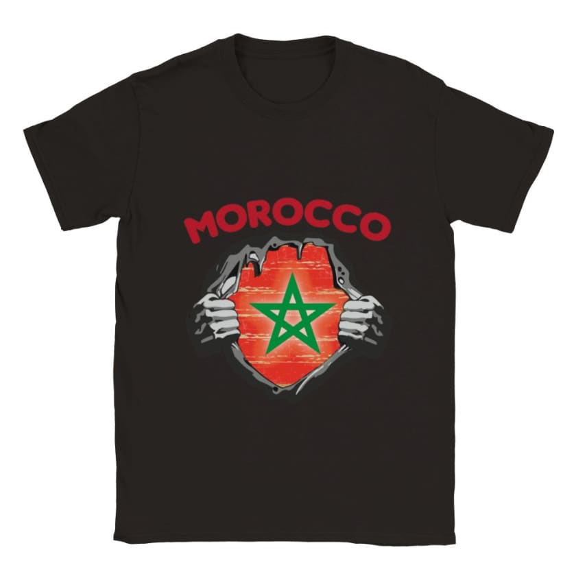 T-shirt Morocco drapeau du Maroc fierté marocaine héro