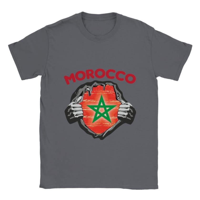 T-shirt Morocco drapeau du Maroc fierté marocaine héro