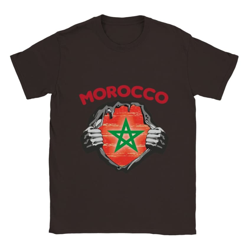 T-shirt Morocco drapeau du Maroc fierté marocaine héro