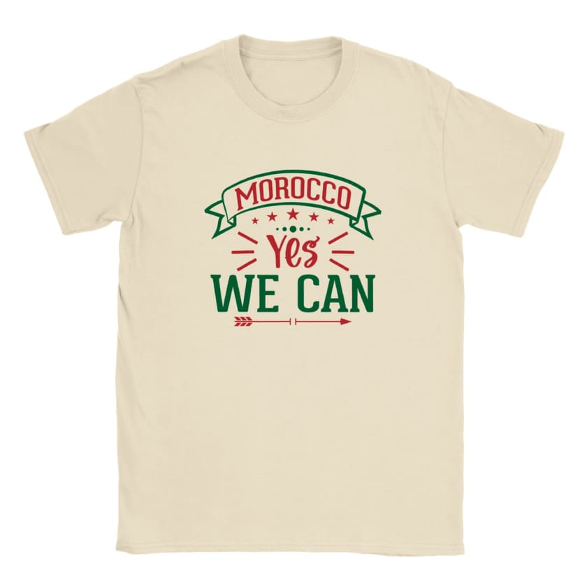 T-shirt Morocco yes we can unisexe | Gelato