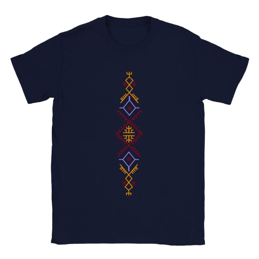 T-shirt Motif Berbère Maroc - Bleu marine / S - Print 
