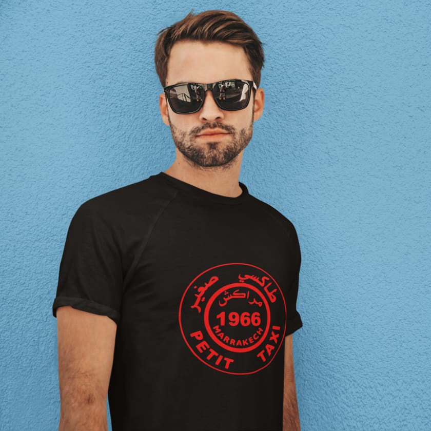 T-shirt petit taxi Marrakech Maroc - Print Material
