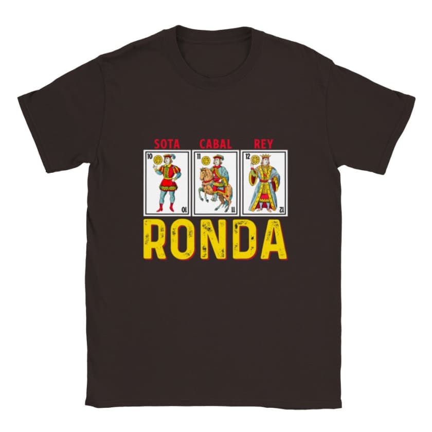 T-shirt Ronda Carte Maroc - Chocolat-noir / S - Print 
