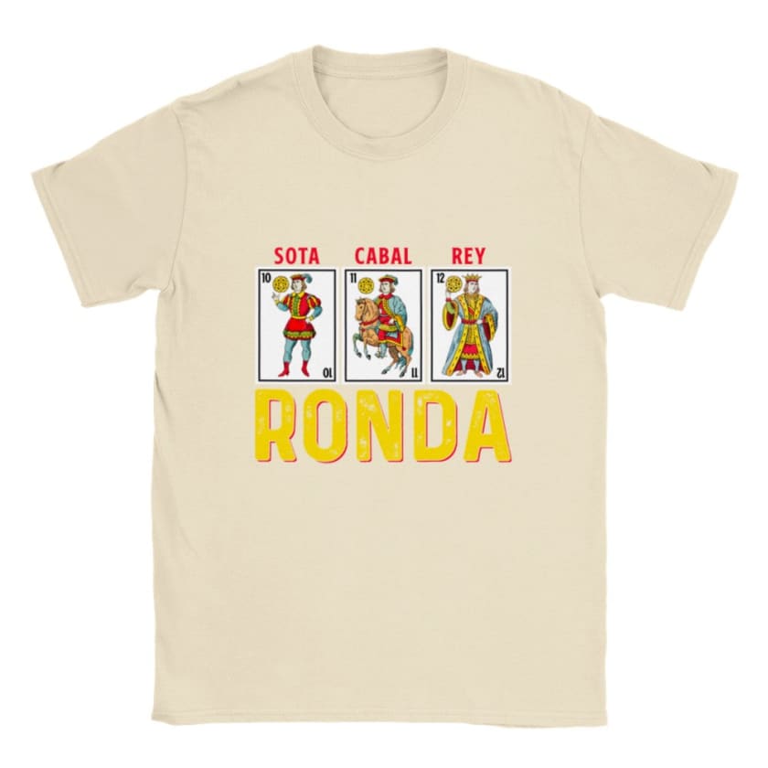 T-shirt Ronda Carte Maroc - Naturel / S - Print Material