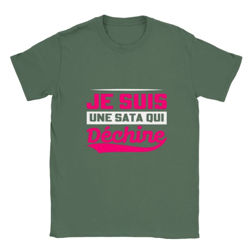 T-shirt Sata Maroc - Vert militaire / S - Print Material