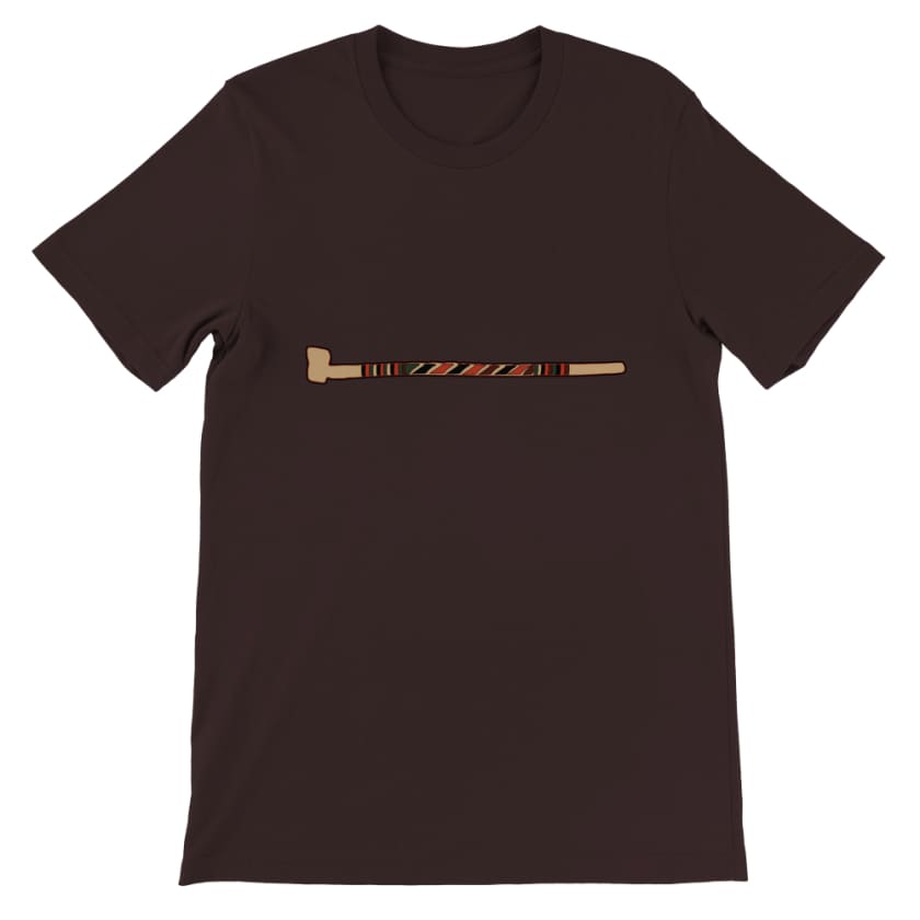 T-shirt sebci - Marron / S - Print Material
