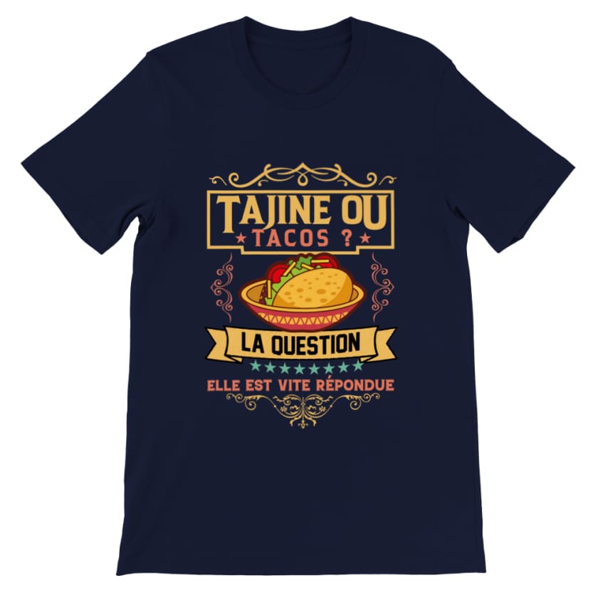 T-shirt Tajine ou tacos - Navy / S - Print Material