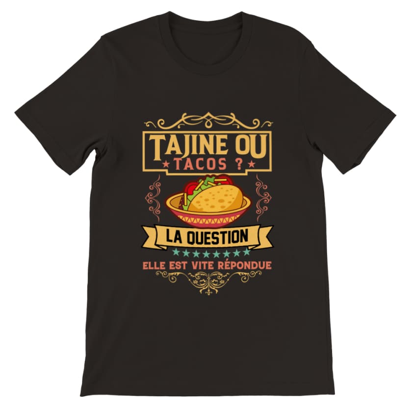T-shirt Tajine ou tacos - Black / S - Print Material