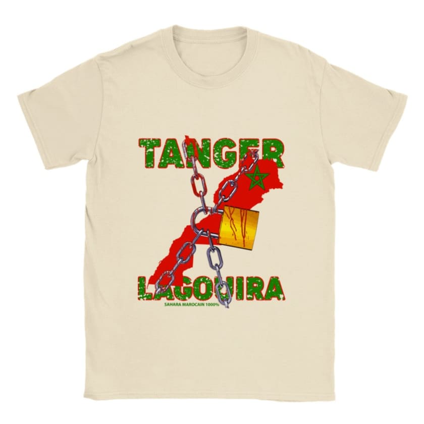 T-shirt Tanger Lagouira sahara Marocain 1000% unisexe |