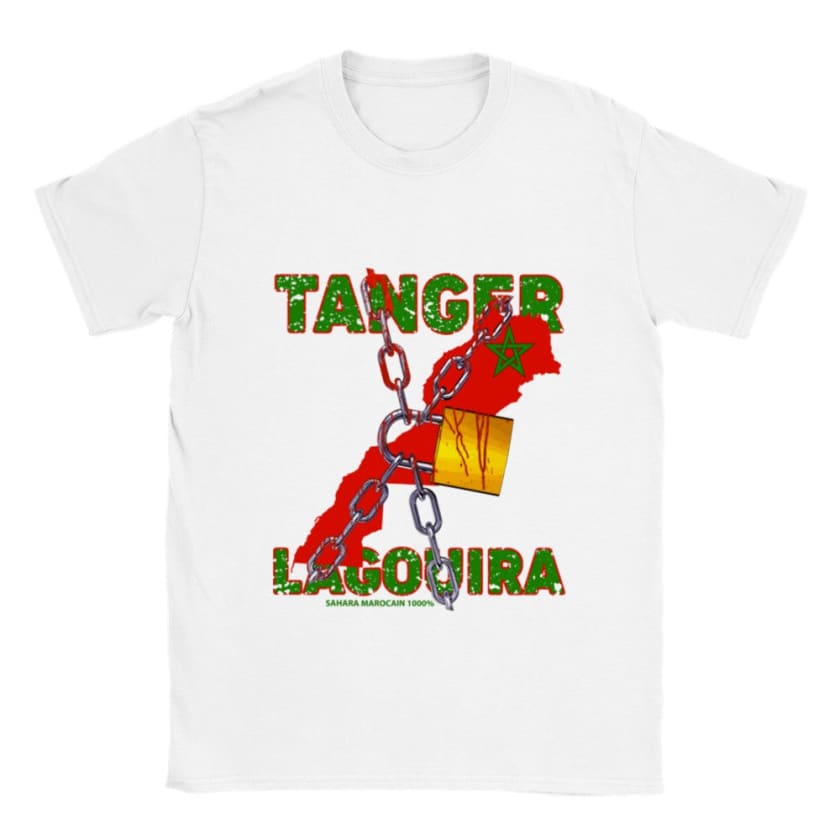 T-shirt Tanger Lagouira sahara Marocain 1000% unisexe |