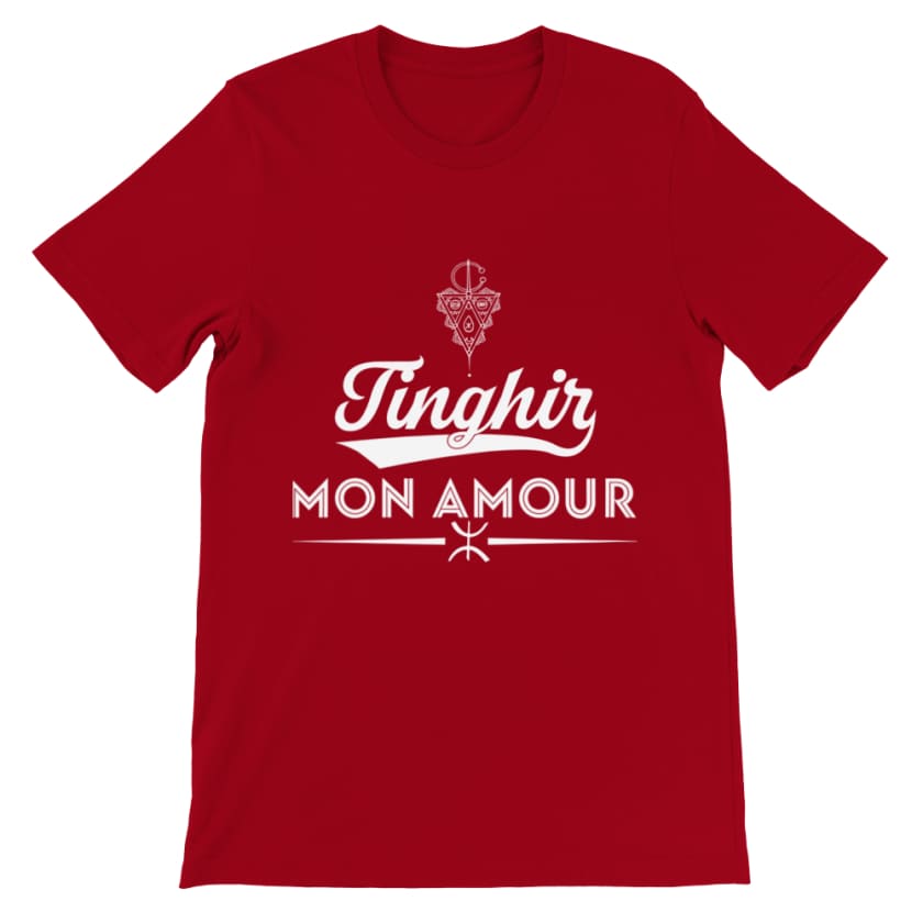 T shirt Tinghir mon Amour - Red / S - Print Material