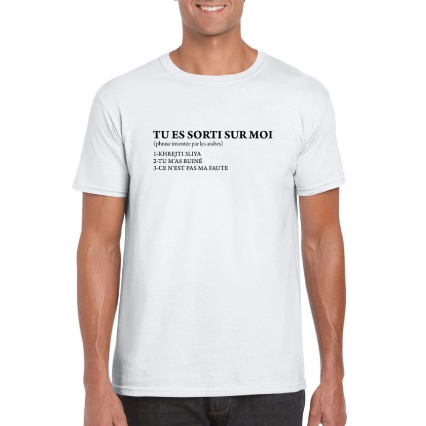 T-shirt tu es sorti sur moi unisexe Maroc | Gelato