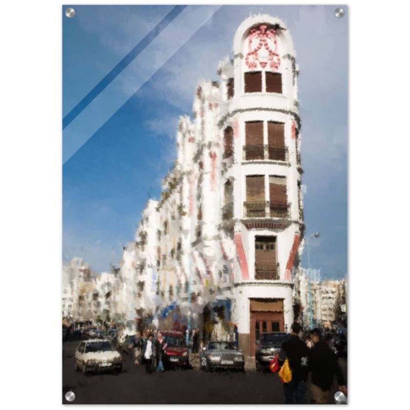 Tableau casa blanca Impression acrylique - 50x70 cm / 20x28″