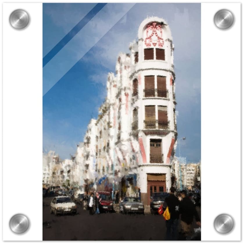 Tableau casa blanca Impression acrylique - 20x20 cm / 8x8″ -