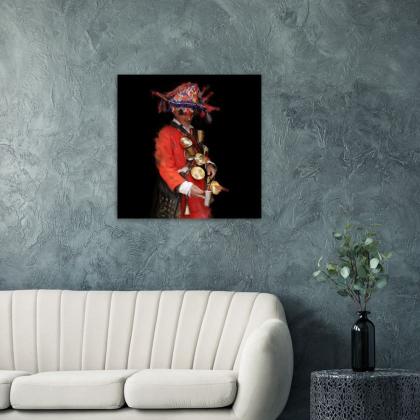 Tableau guerrabe marocain medina Impression en aluminium 