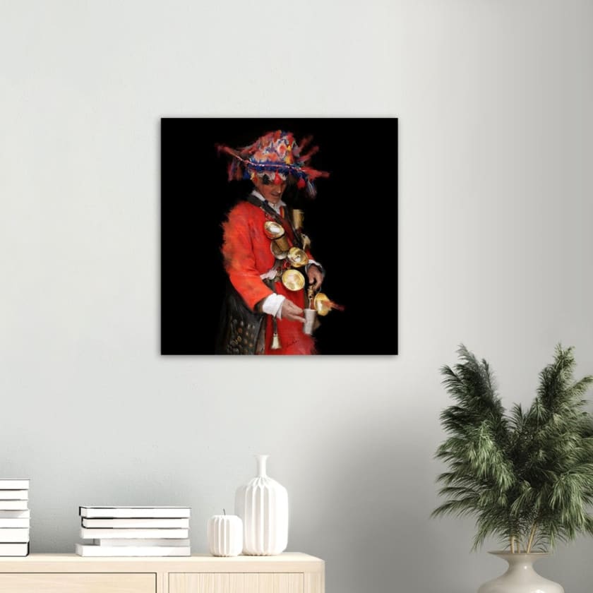 Tableau guerrabe marocain medina Impression en aluminium 