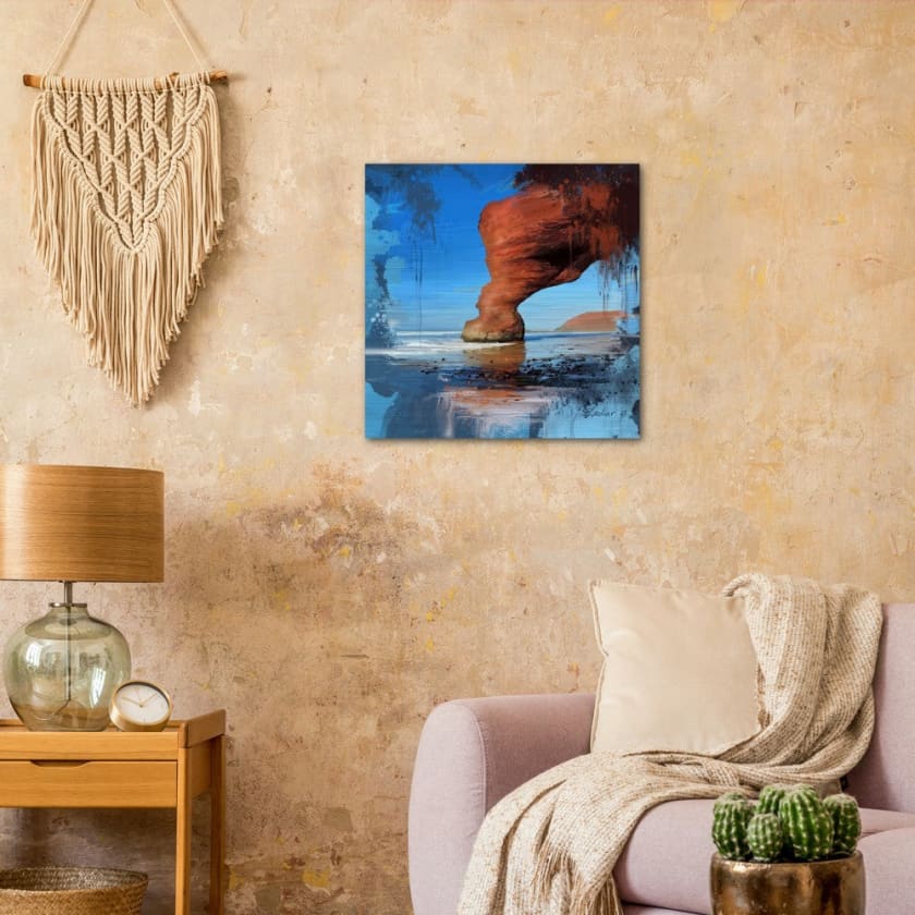 Tableau Marocain Plage rouge Legzira à Sidi Ifni Impression 