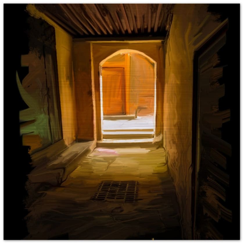 Tableau medina meknes maroc Impression en aluminium brossé -