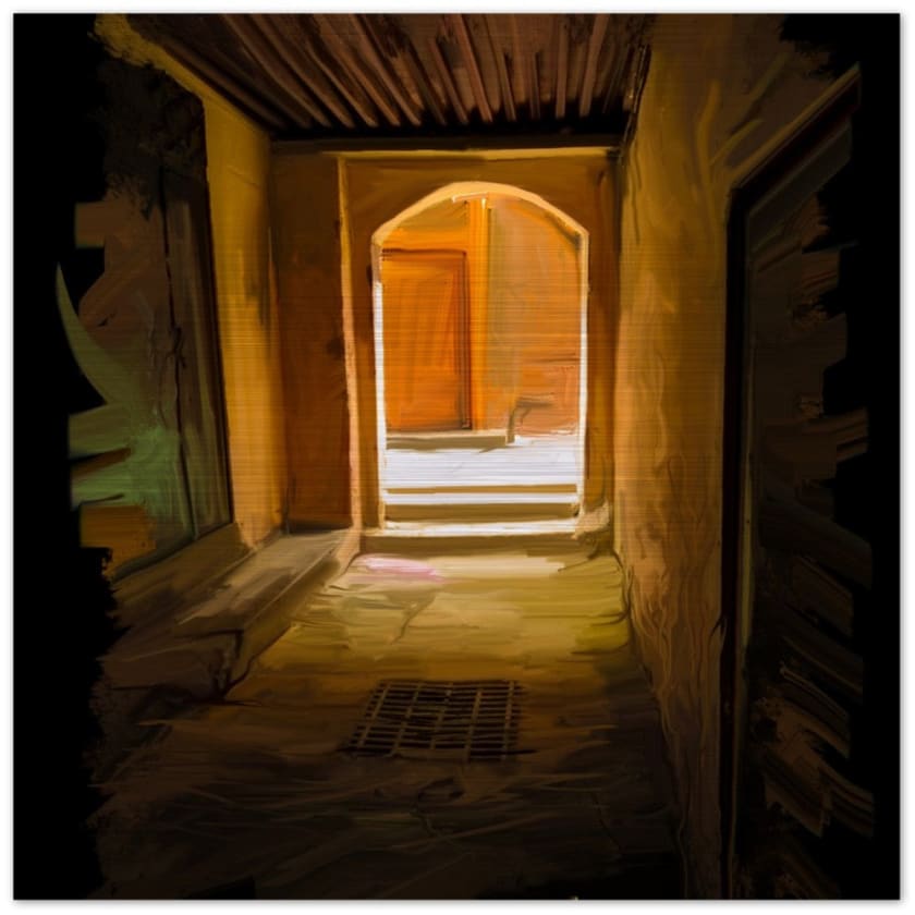 Tableau medina meknes maroc Impression en aluminium brossé -