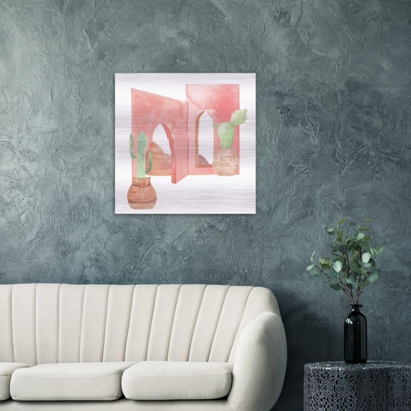 Tableau Monument Maroc Impression en aluminium brossé - 