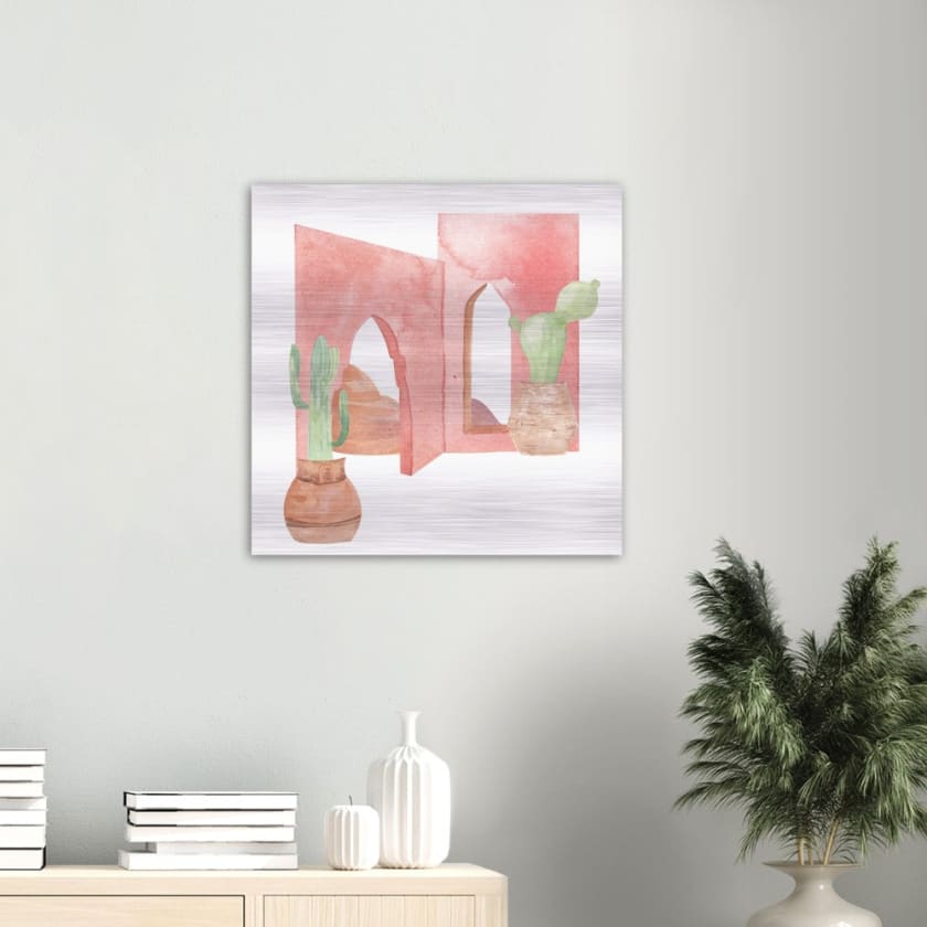 Tableau Monument Maroc Impression en aluminium brossé - 