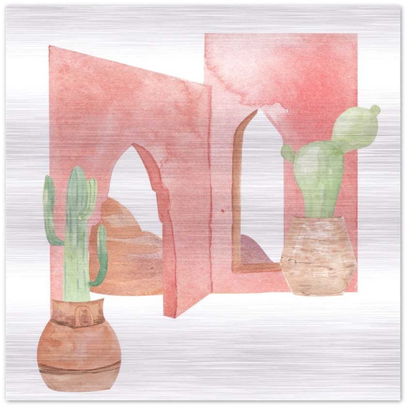 Tableau Monument Maroc Impression en aluminium brossé - 