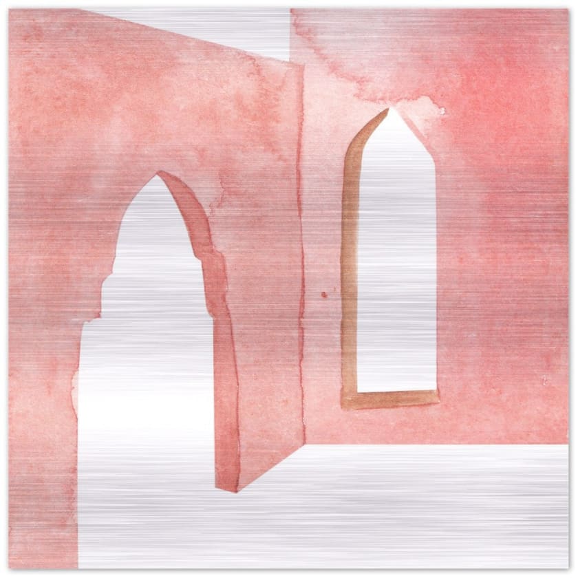 Tableau porte orientale medina Impression en aluminium 