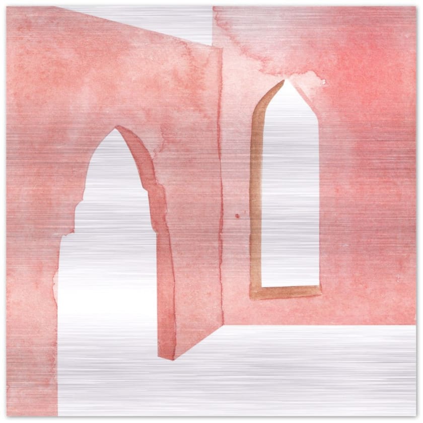 Tableau porte orientale medina Impression en aluminium 