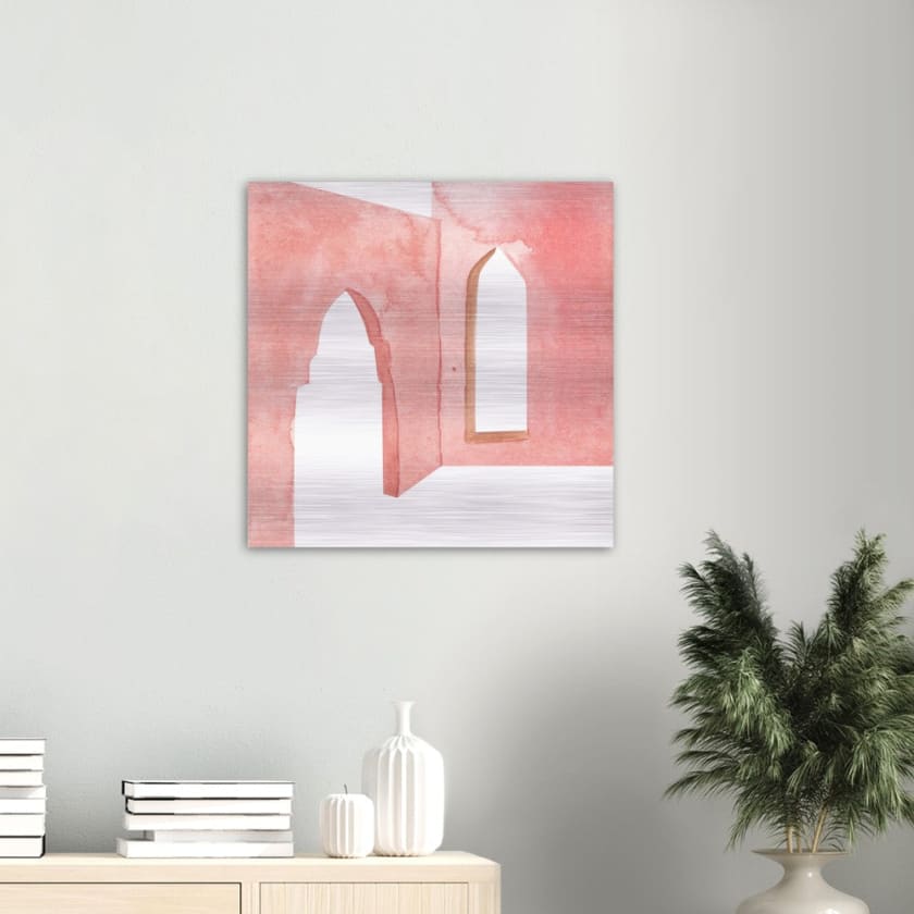 Tableau porte orientale medina Impression en aluminium 
